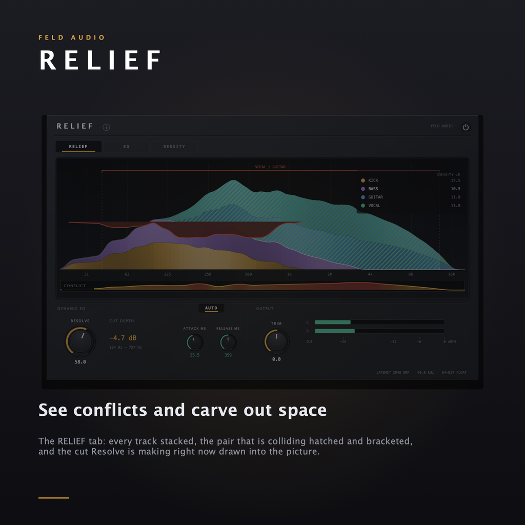 RELIEF AU/VST3 Plugin (Mac Only)