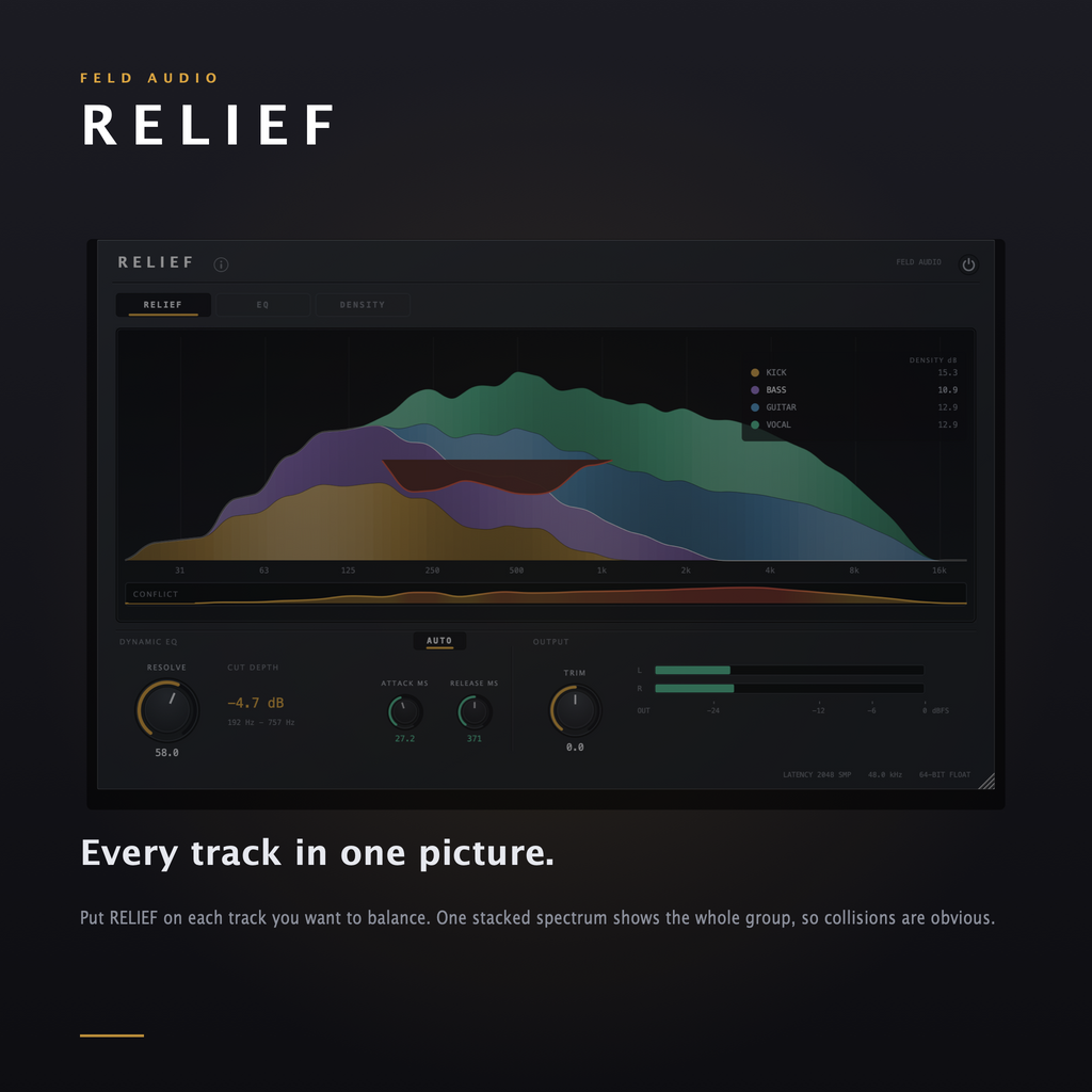 RELIEF AU/VST3 Plugin (Mac Only)