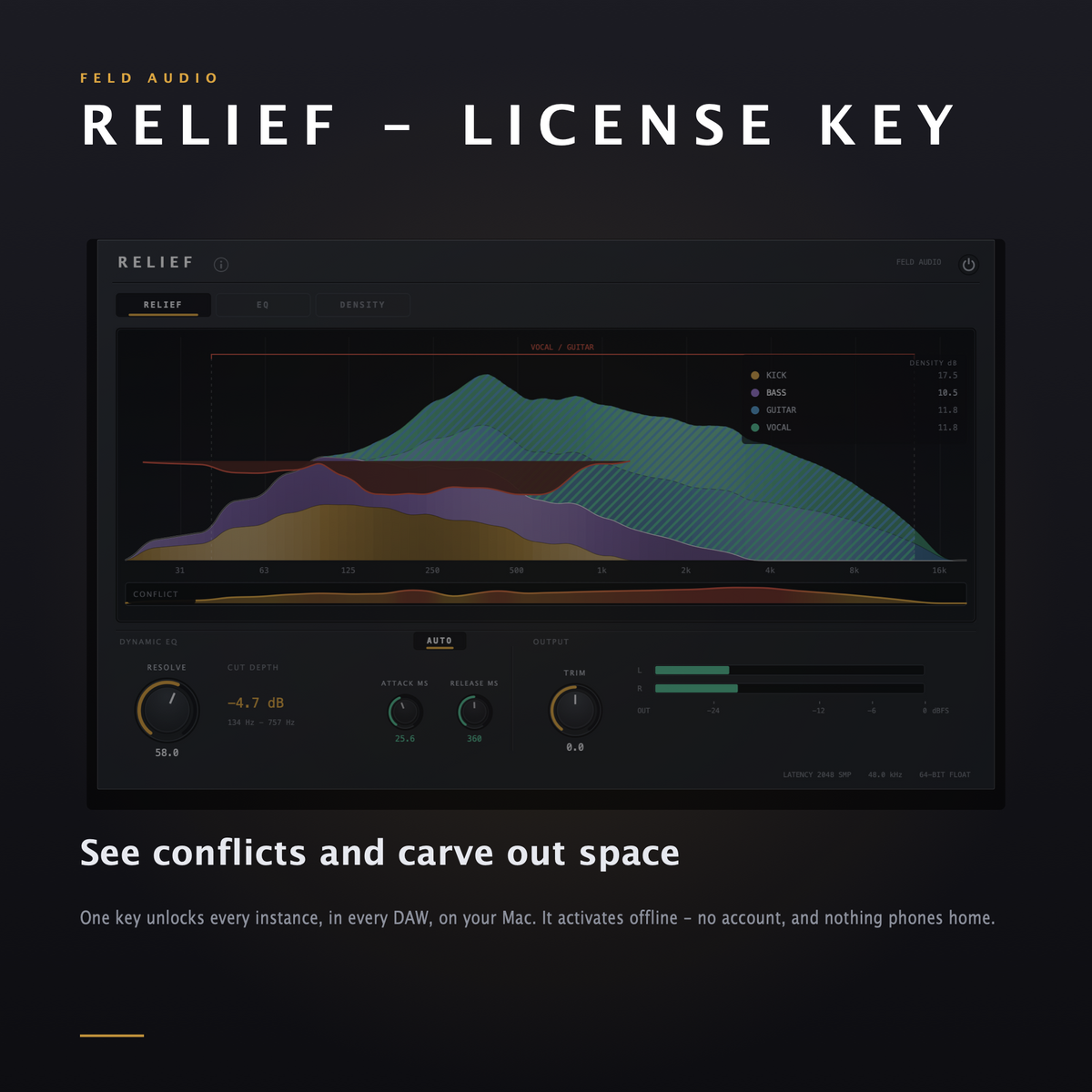 RELIEF by FELD – License Key